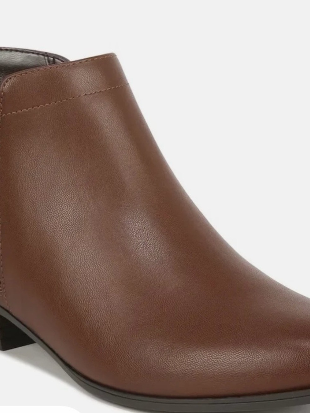 Naturalizer Brown Leather Ankle Booties
